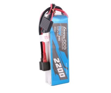 Gens Ace - 1721 - G-Tech 2200mAh 3S1P 11.1V 25C LiPo Battery Pack with Universal Plug Soft Pack (107x33x22mm +/- Manufacturer's Specifications)