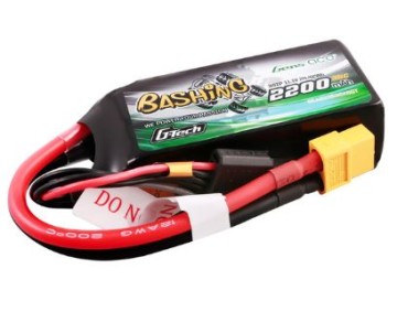 Gens Ace - 1792 - G-Tech Bashing 2200mAh 3S1P 11.1V 35C LiPo Battery Pack with XT60 Plug Soft Pack (74.7x33.5x25.4mm +/- Manufacturer's Specifications)