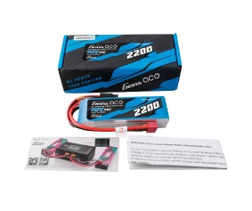 Gens Ace - 1876 - G-Tech 2200mAh 3S1P 11.1V 45C Lipo Battery Pack With Deans Plug