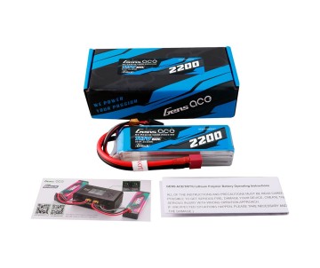 Gens Ace - 1902 - G-Tech 2200mAh 3S1P 11.1V 60C Lipo Battery Pack With Deans Plug