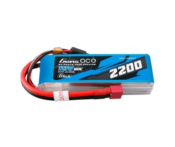 Gens Ace - 1902 - G-Tech 2200mAh 3S1P 11.1V 60C Lipo Battery Pack With Deans Plug