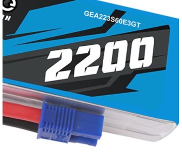 Gens Ace - 1724 - G-Tech 2200mAh 3S1P 11.1V 60C LiPo Battery Pack with EC3 Plug Soft Pack (108.8x34x23mm +/- Manufacturer's Specifications) Gens Ace - 1724 - G-Tech 2200mAh 3S1P 11.1V 60C LiPo Battery Pack with EC3 Plug Soft Pack (108.8x34x23mm +/- Manufacturer's Specifications)