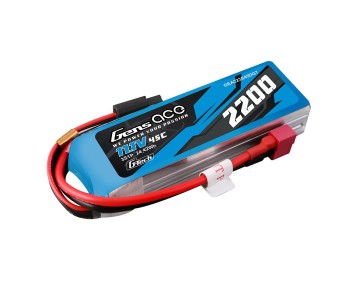 Gens Ace - 1877 - G-Tech 2200mAh 4S1P 14.8V 45C Lipo Battery Pack With Deans Plug
