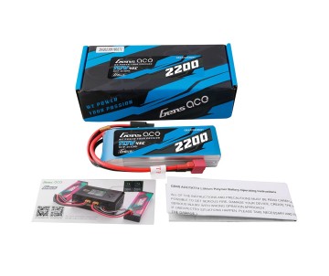 Gens Ace - 1877 - G-Tech 2200mAh 4S1P 14.8V 45C Lipo Battery Pack With Deans Plug