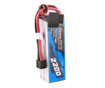 Gens Ace - 1723 - G-Tech 2200mAh 4S1P 14.8V 45C LiPo Battery Pack with Universal Plug Soft Pack (108x34x30mm +/- Manufacturer's Specifications) Gens Ace - 1723 - G-Tech 2200mAh 4S1P 14.8V 45C LiPo Battery Pack with Universal Plug Soft Pack (108x34x30mm +/- Manufacturer's Specifications)