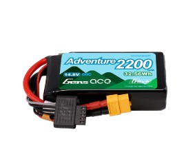 Gens Ace - 2134 - G-tech 2200mAh 4S1P 14.8V 60C Adventure LiPo Battery with XT60 Plug