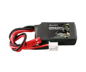 Gens Ace - 1880 - 250mAh 2S 7.4V 35C Airsoft Battery With JST Plug