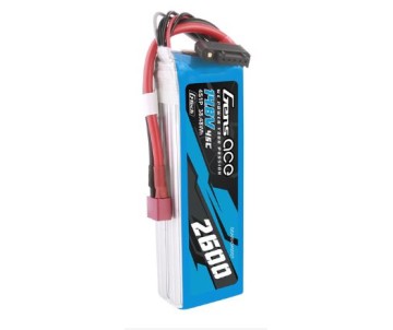 Gens Ace - 1726 - G-Tech 2600mAh 4S1P 14.8V 45C LiP Battery Pack with Deans Plug Soft Pack (121x38x27mm +/- Manufacturer's Specifications)