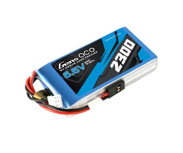 Gens Ace - 1112 - 2300mAh 2S1P 6.6V Transmitter LiFe Soft Case JR-3P Plug 78x41x17mm
