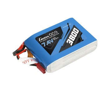 Gens Ace - 1116 - 3800mAh 2S1P 7.4V LiPo JST-SYP Plug Soft Case TX Pack for QX7 70x52x19mm