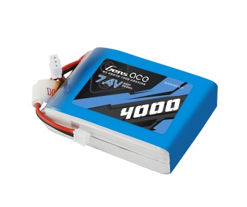 Gens Ace - 1117 - 4000mAh 2S1P 7.4V Transmitter LiPo JST-EHR Plug Soft Case 72x52x20mm