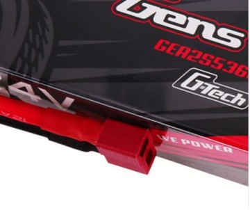 Gens Ace - 1748 - G-Tech 5300mAh 2S1P 7.4V 60C Hardcase LiPo Battery with Deans Plug Hardwired (138.x47x25mm +/- Manufacturer's Specifications)