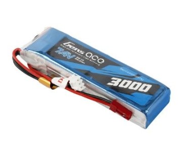 Gens Ace - 994 - 3000mAh 2S1P 7.4V TX LiPo Battery Pack with JST Plug