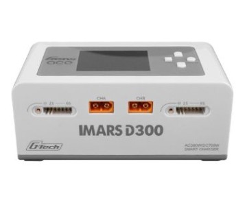 Gens Ace - 1652 - IMARS D300 G-Tech Dual Channel AC/DC 15A x 2 / 1-6S LiPo Battery Charger - White