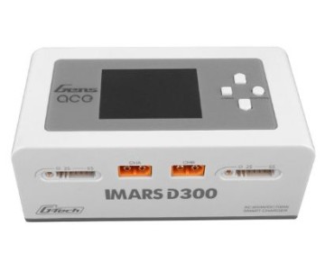 Gens Ace - 1652 - IMARS D300 G-Tech Dual Channel AC/DC 15A x 2 / 1-6S LiPo Battery Charger - White