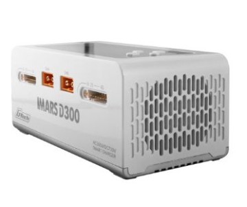 Gens Ace - 1652 - IMARS D300 G-Tech Dual Channel AC/DC 15A x 2 / 1-6S LiPo Battery Charger - White