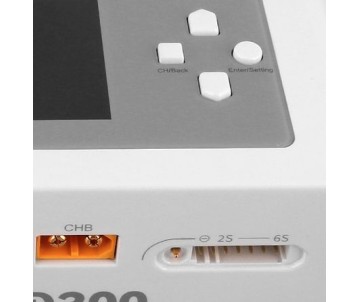 Gens Ace - 1652 - IMARS D300 G-Tech Dual Channel AC/DC 15A x 2 / 1-6S LiPo Battery Charger - White