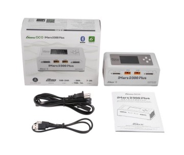 Gens Ace iMars D300 Plus G-Tech AC/DC Balance Charger with Bluetooth App Control - White