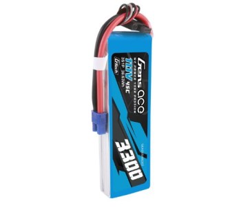 Gens Ace - 1728 - G-Tech 3300mAh 3S1P 11.1V 45C LiPo Battery Pack with EC3 Plug Soft Pack (138x42x20.5mm +/- Manufacturer's Specifications)