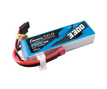 Gens Ace - 1878 - G-Tech 3300mAh 4S1P 14.8V 45C Lipo Battery Pack With Deans Plug
