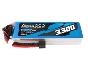 Gens Ace - 1731 - G-Tech 3300mAh 4S1P 14.8V 45C LiPo Battery Pack with EC3 and Deans Adapter Soft Pack (138x42x26mm +/- Manufacturer's Specifications)