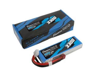 Gens Ace - 1052 - 3300mAh 11.1V 45C LiPo Battery - Deans Plug 136x42x23mm 