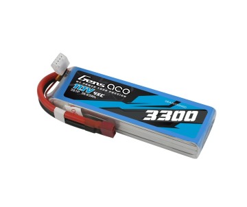 Gens Ace - 1052 - 3300mAh 11.1V 45C LiPo Battery - Deans Plug 136x42x23mm 