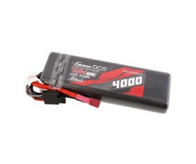 Gens Ace - 1693 - G-Tech 4000mAh 2S1P 7.4V 60C HardCase LiPo Battery Pack 8# with Deans Plug