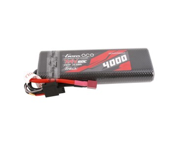 Gens Ace - 1693 - G-Tech 4000mAh 2S1P 7.4V 60C HardCase LiPo Battery Pack 8# with Deans Plug
