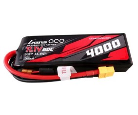 Gens Ace - 1848 - 4000mAh 3S1P 11.1V 60C LiPo Battery - XT60 Plug 131x43x24mm
