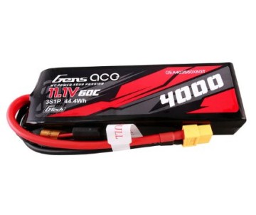Gens Ace - 1848 - 4000mAh 3S1P 11.1V 60C LiPo Battery - XT60 Plug 131x43x24mm