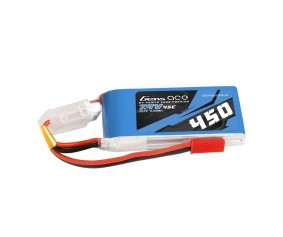 Gens Ace - 1032 - 450mAh 2S1P 7.4V 45C LiPo JST-SYP Plug Soft Case 56x31x11mm