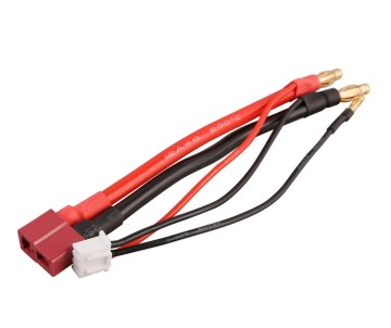Gens Ace - 1408 - 2S Charge Cable: 4.0mm Bullet To Deans (T-Plug)
