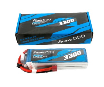 Gens Ace - 1054 - 3300mAh 11.1V 50C 3S1P LiPo Battery Pack with XT60 Plug