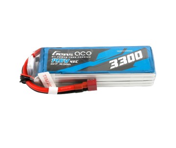 Gens Ace - 1054 - 3300mAh 11.1V 50C 3S1P LiPo Battery Pack with XT60 Plug
