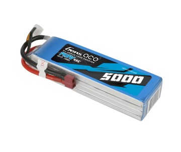 Gens Ace - 1058 - 5000mAh 14.8V 45C LiPo Battery - Deans Plug 154x46x30mm