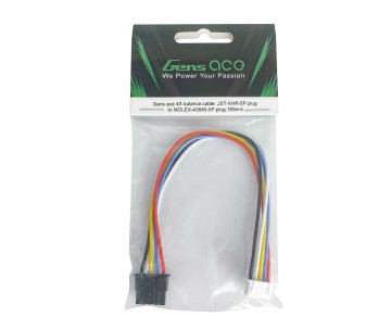 Gens Ace 4S balance cable: JST-XHR-5P to MOLEX-43645-5P, 180mm