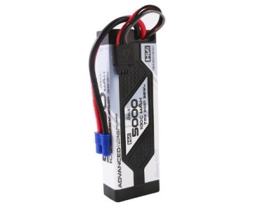 Gens Ace - 1705 - G-Tech 5000mAh 2S1P 7.6V 100C LiPo Battery Pack with EC3 Plug  (138.2x45.8x24mm +/- Manufacturer's Specifications)