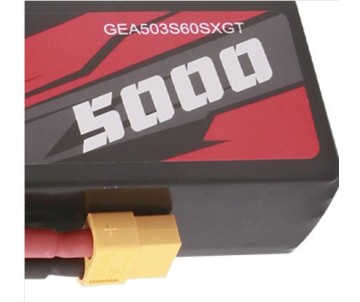 Gens Ace - 1754 - G-Tech 5000mAh 3S1P 11.1V 60C LiPo Battery Pack with XT60 Plug Soft Pack (128x44.5x28.2mm +/- Manufacturer's Specifications)