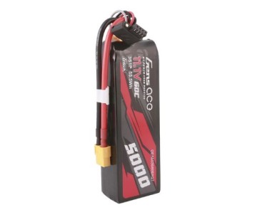 Gens Ace - 1754 - G-Tech 5000mAh 3S1P 11.1V 60C LiPo Battery Pack with XT60 Plug Soft Pack (128x44.5x28.2mm +/- Manufacturer's Specifications)