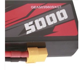 Gens Ace - 1755 - G-Tech 5000mAh 3S1P 11.1V 60C Long LiPo Battery Pack with XT60 Plug Soft Pack (154x42.5x24.7mm +/- Manufacturer's Specifications)