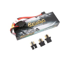Gens Ace - 1692 - G-Tech Bashing Series 5200mAh 2S1P 7.4V 35C Car LiPo Battery Pack Hardcase 24# with EC3, Deans and XT60 Adapter