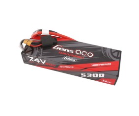 Gens Ace - 1694 - G-Tech 5300mAh 2S1P 7.4V 60C HardCase LiPo Battery with Deans Plug (138.x46x25mm +/- Manufacturer's Specifications)