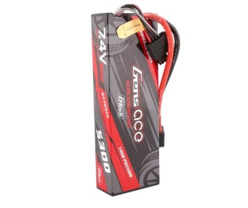 Gens Ace - 1695 - G-Tech 5300mAh 2S1P 7.4V 60C HardCase LiPo Battery Pack 24# with EC3 and Deans Adapter for RC Car Gens Ace - 1695 - G-Tech 5300mAh 2S1P 7.4V 60C HardCase LiPo Battery Pack 24# with EC3 and Deans Adapter for RC Car