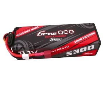 Gens Ace - 1751 - G-Tech 5300mAh 3S1P 11.1V 60C LiPo Battery Pack with Deans Plug Hardwired (138x46x38mm +/- Manufacturer's Specifications)