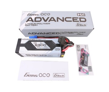 Gens Ace - 1707 - G-Tech 5300mAh 4S1P 15.2V 100C High Voltage Lipo Battery Pack With EC5 Plug
