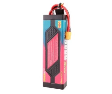 Gens Ace - 1608 - Advanced 5500mAh 2S1P 7.6V 100C HardCase LiPo Battery Pack with XT60 Plug