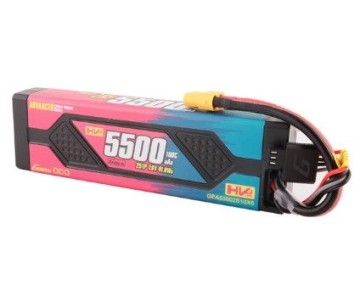 Gens Ace - 1608 - Advanced 5500mAh 2S1P 7.6V 100C HardCase LiPo Battery Pack with XT60 Plug