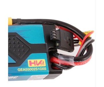 Gens Ace - 1608 - Advanced 5500mAh 2S1P 7.6V 100C HardCase LiPo Battery Pack with XT60 Plug