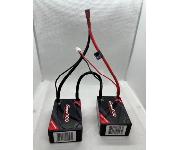 Gens Ace - 1093 - 5700mAh 7.4V 60C 2S3P HardCase Lipo Battery Pack 12# With 4.0mm Bullet To Deans Plug 70x47x25mm Note: This is a SADDLE PACK